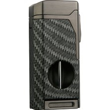 Quantoro MGM05-31 Kesicili Dörtlü Jet Alev Carbon Çakmak