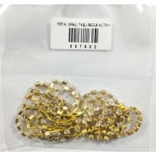 Sahra Metal Sıralı Taşlı Bocuk Altın 1 M - 3 Paket