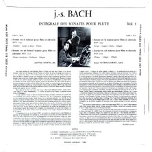 Kadıköy Plak Kulübü J.s. Bach - Jean-Pierre Rampal, Robert Veyron-Lacroix – Intégrale Des Sonates Pour Flute, Vol.1 Lp