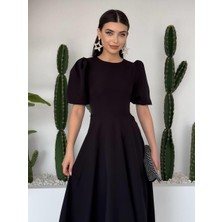 Cottonlab Catania Balon Kol Elbise