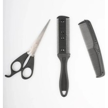 Begün Jiletli Tarak Seti...3'lü Set...saç Kesme Makası+Çift Jiletli Tarak+Tarak...hac Usturası Set...
