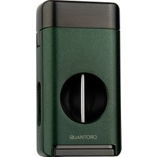 Quantoro MGM05-35 Kesicili Dinlendiricili Üçlü Jet Alev Green Çakmak