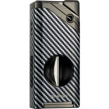 Quantoro MGM05-37 Kesicili Jet Alev Carbon Çakmak