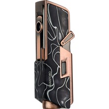 Quantoro MGM05-36 Delicili Iğneli Jet Alev Black Wave Çakmak