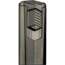 Quantoro MGM05-41 Delicili Üçlü Jet Alev Gunmetal Çakmak