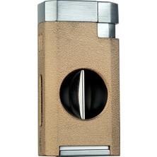Quantoro MGM05-39 Kesicili Üçlü Jet Alev Chrome Gold Çakmak