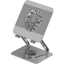 Plentiful 10-17.3” Fanlı Laptop ve Tablet Standı | Carbon 360° Döner Mekanizma, MacBook Uyumlu