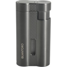 Quantoro MGM05-61 Delicili Üç Jet Alev Gunmetal Çakmak