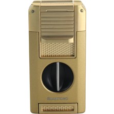 Quantoro MGM05-64 Kesicili Delicili Çift Jet Alev Gold Çakmak