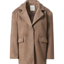 Facette Nora Kaşe Blazer Kahverengi