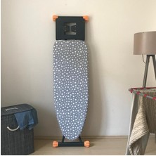 Özbience Büyük Boy Ipli Keçeli Ütü Masası Kılıfı 55X140CM Gri