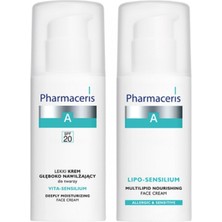 Pharmaceris Hassas Ciltler Için Günlük Bakım SPF20 Yoğun Nem & Besleyici Yüz Kremi 2'li Set-Dermocosmetic