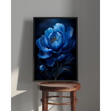 Rosa Art Tablo| Ahşap Çerçeveli Tablo| Çerçeveli Poster|mavi Şakayık Çiçeği Tablo
