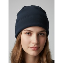 Balkonda Bere Polarlı Basic Katsız Düz Soğuktan Koruyucu Unisex Lacivert