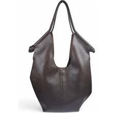 Luglio Shoes Yavrulu Kahverengi  Salaş Büyük Omuz Çantası