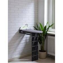 Özbience Katlanabilir Papatya Desenli Duvara Monte Ütü Masası, Pratik ve Sağlam Metal Yapı