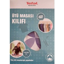 Özbience Lila Çiçekli Pamuklu Ütü Masası Kılıfı 140X52, Keçeli, Şık ve Güvenli