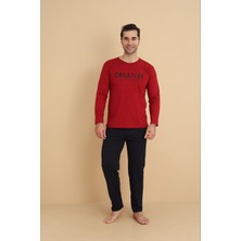 Meynur Moda Erkek Kaliteli Esnek Kumaşlı Pijama Takımı %90 Pamuklu