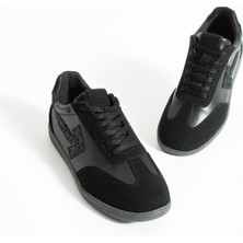 Tivana Kadın Sneaker Bağcıklı Ok Detaylı Spor Ayakkabı Orix - Siyah