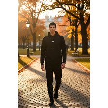Benerly Erkek Kapüşonlu Standart Kol Regular Kalıp Slogan Desenli Sweatshirt Fonksiyonel Dayanıklı