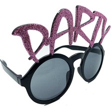 Osense Party Yazılı Simli Pembe Renk Parti Gözlüğü 15X7 cm