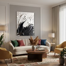 Tablonhazır Dikey Kanvas Tablo Salon Duvar Tablosu Soyut 0012 Yeni Ev Hediyesi Ofis Tablosu