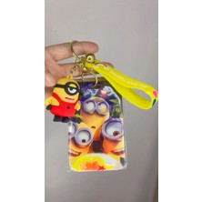 Minyon Minyonlar Kevin Dave Silikon Anahtarlık Kartlık Çanta Charm Süs Iş Hastane Okul Hediyelik