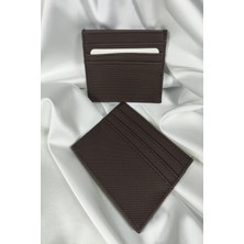 Leaf Accessory Unisex Kartlık Koyu Kahve, 1. Sınıf Vinlex Deri, 7 Tane Kart Koyma Cepli