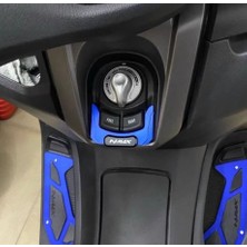Nmax 125/155 2021-2024 Kontak Çerçeve Cnc Aksesuar Alt Kapak Mavi Renk