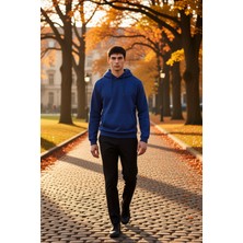 Benerly Erkek Kapüşonlu Standart Kol Regular Kalıp Slogan Desenli Sweatshirt Fonksiyonel Dayanıklı