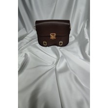 Leaf Accessory Kadın Çantası, Fermuaralı, Elde ve Omuz Askılı, Bordo