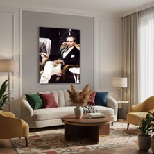 Dikey Kanvas Tablo Salon Duvar Tablosu Kanvas Atatürk 025 Ham Yeni Ev Hediyesi Ofis Tablosu