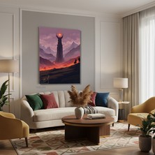 Tablonhazır Dikey Kanvas Tablo Salon Duvar Tablosu Lotr 3 Mordor Yeni Ev Hediyesi Ofis Tablosu