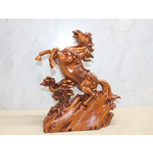 Karahanbey Polyester Şahlanmış At Figürü