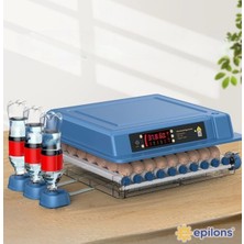 Hayat Store EPO-W64 Tam Otomatik Kuluçka Makinesi 64 Yumurta Kapasiteli Civciv Kaz Ördek Uyumlu + Yedek Motor ( Lisinya )