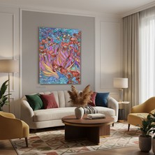 Tablonhazır Dikey Kanvas Tablo Salon Duvar Tablosu Vangogh 119 Yeni Ev Hediyesi Ofis Tablosu