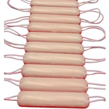 Powerr Led Aydınlatma 12 Volt 1.8 Watt Kırmızı Neon Cob LED Modül IP65 10 Adet Modül