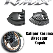 Nmax 125/155 2021-2024 Kaliper Disk Koruma Aksesuar Kapak Karbon Desen