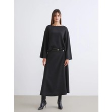 LC Waikiki Soulife Siyah Beli Lastikli A Kesim Etek