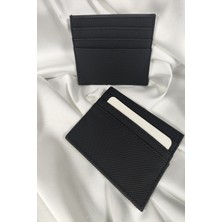 Leaf Accessory Unisex Kartlık Siyah, 1. Sınıf Vinlex Deri, 7 Tane Kart Koyma Cepli