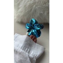 Kadın Metalik Renkli Saç Tokası Lotus Çiçeği