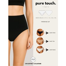 Kadın Yüksek Bel Külot 5'li Paket/siyah - Ten - Beyaz