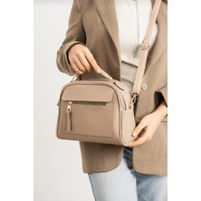 My Vintage Lüks Klasik Çok Bölmeli El ve Omuz Çantası