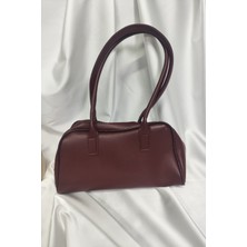 Leaf Accessory Kadın Çantası, Fermuaralı, Elde ve Omuz Askılı, Taba