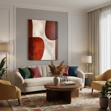 Tablonhazır Dikey Kanvas Tablo Salon Duvar Tablosu Soyut 0001 Yeni Ev Hediyesi Ofis Tablosu