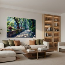 Yatay Kanvas Duvar Tablosu Manzara Yol Salon Tablosu Ofis Tablosu Yeni Ev Hediyesi Dekorasyon