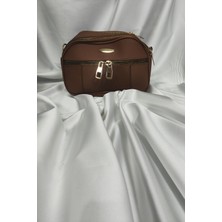 Leaf Accessory Kadın Çantası, Fermuaralı, Elde ve Omuz Askılı, Taba