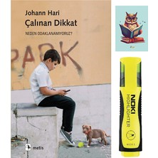Metis Yayıncılık Çalınan Dikkat-Johann Hari-Metis Yayınları-Sarı Fosforlu Kalem-Not Defteri Seti