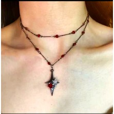 Dükkan Design Crystal Subaru Yıldız Kolye