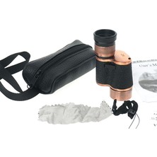 Hayat Store 6X24  Baıgısh, Askeri Tarzi Pirinç ve Deri Kaplamalı, Deri Çantalı Monocular Dürbün Princ ( Lisinya )